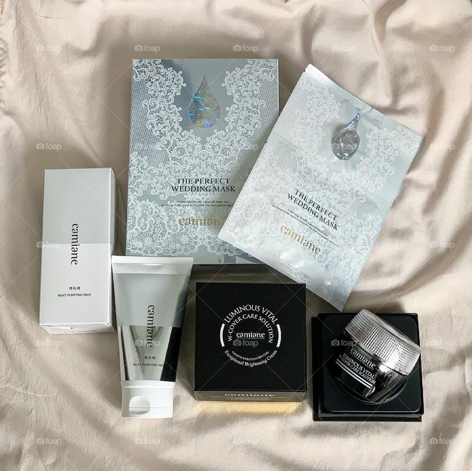 Korean skincare range from camiane