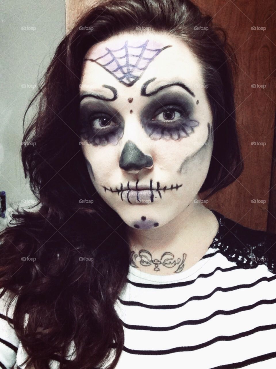 Sugar skull makeup