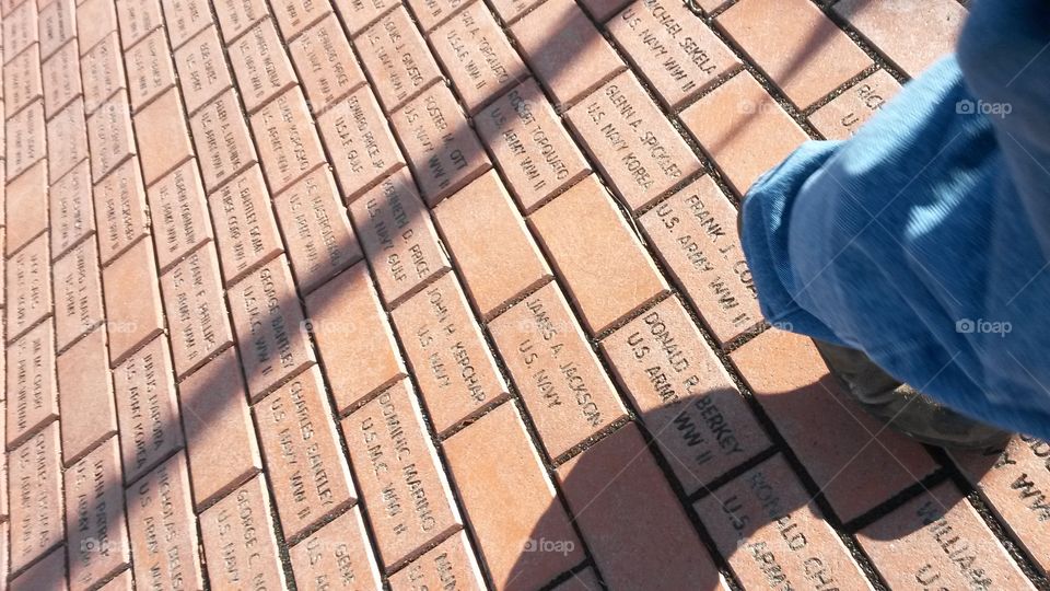 remember. these are memorial  bricks for service members
