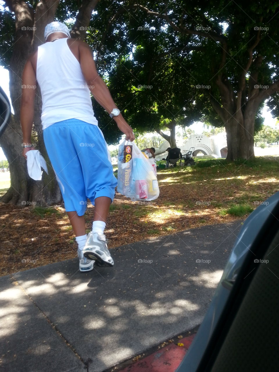 Giving back to the community. Bringing food to the homeless