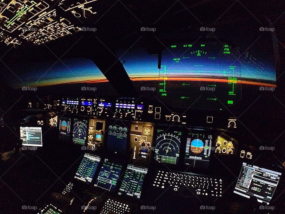Airbus 380 cockpit