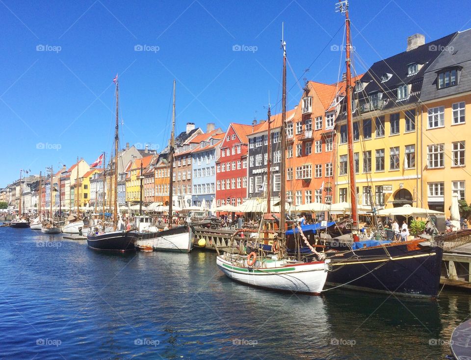 Nyhavn. Summer in Nyhavn