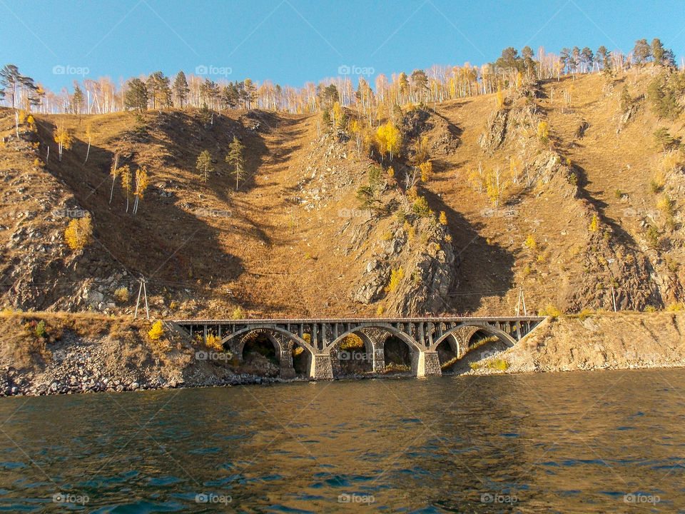 Italian Bridge of the Circum-Baikal railway.