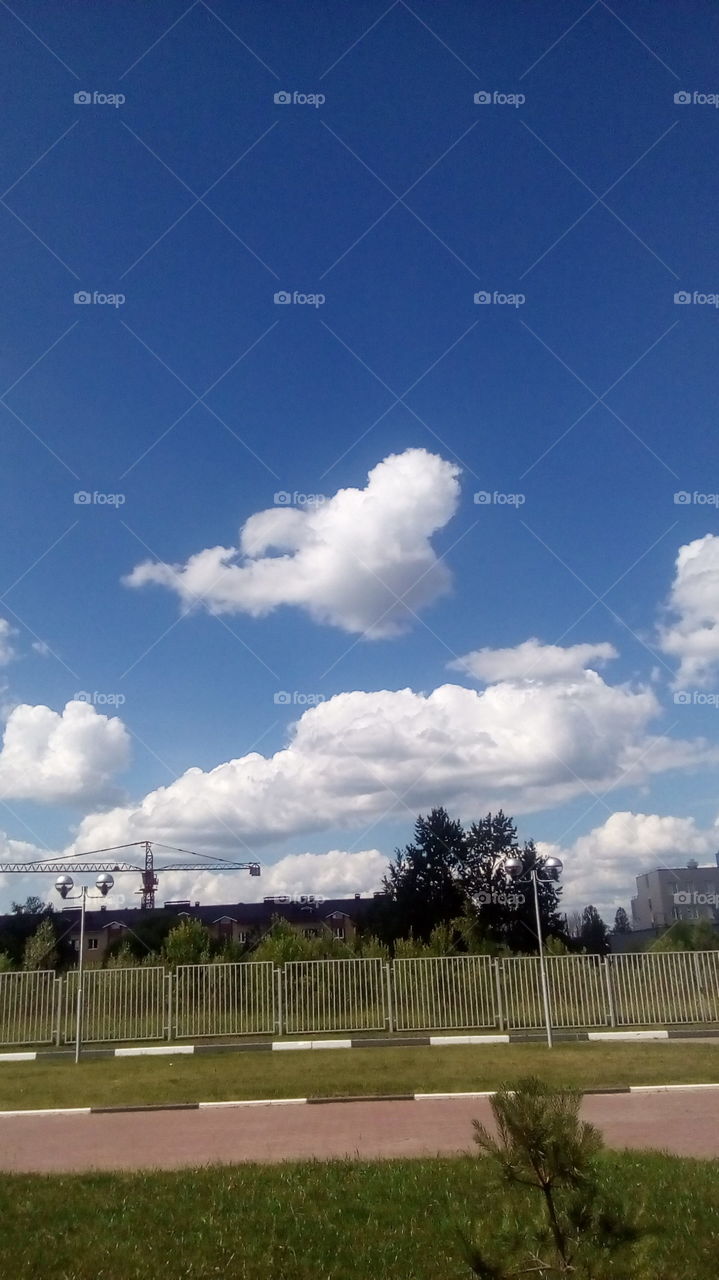 Белоснежный облака