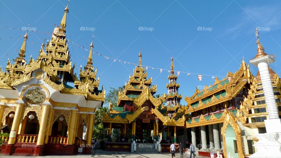 Yangon boasts beautiful golden temples