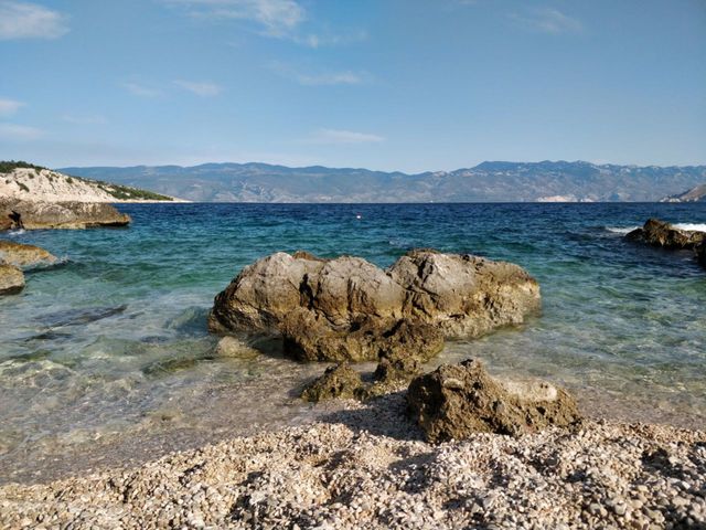 croatia, beach, Rocks, cristalclear, vacation, sea