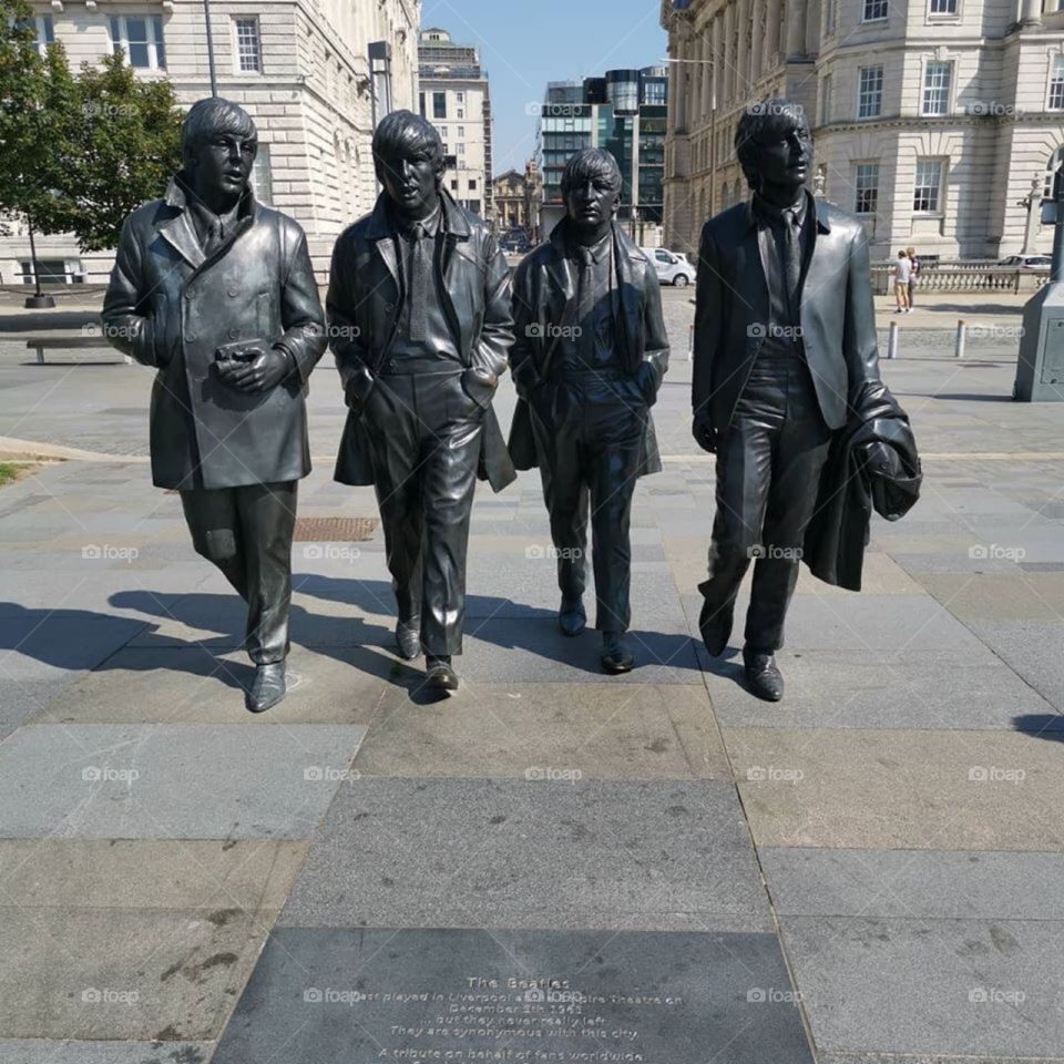 Sculptures of The Beatles 