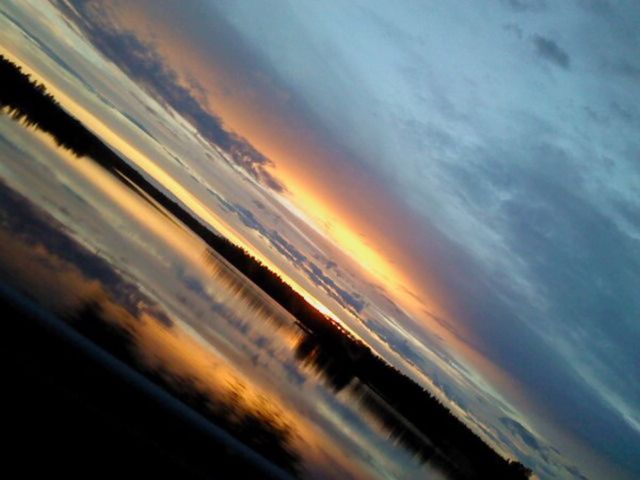 Water sky sunset