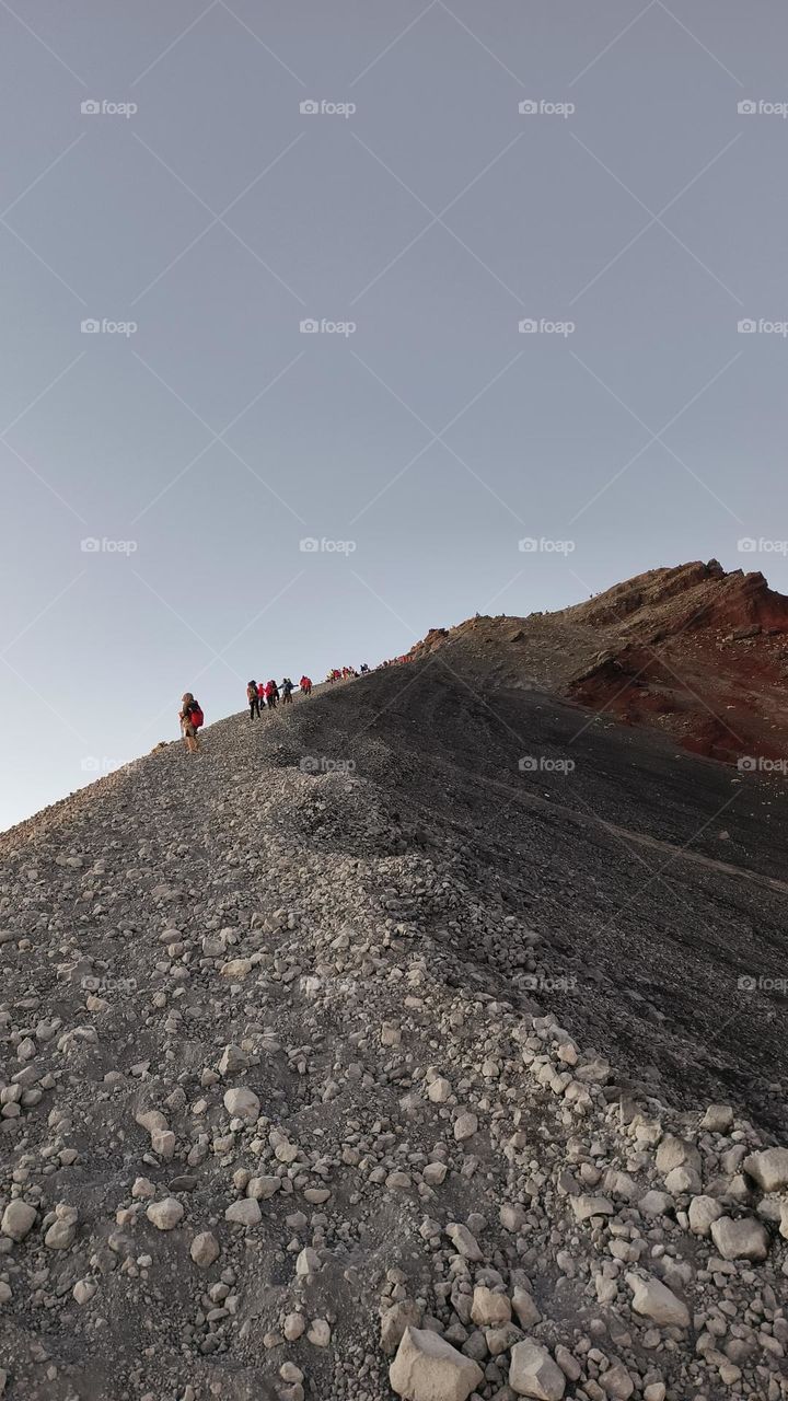 Trekking to  Rinjani 