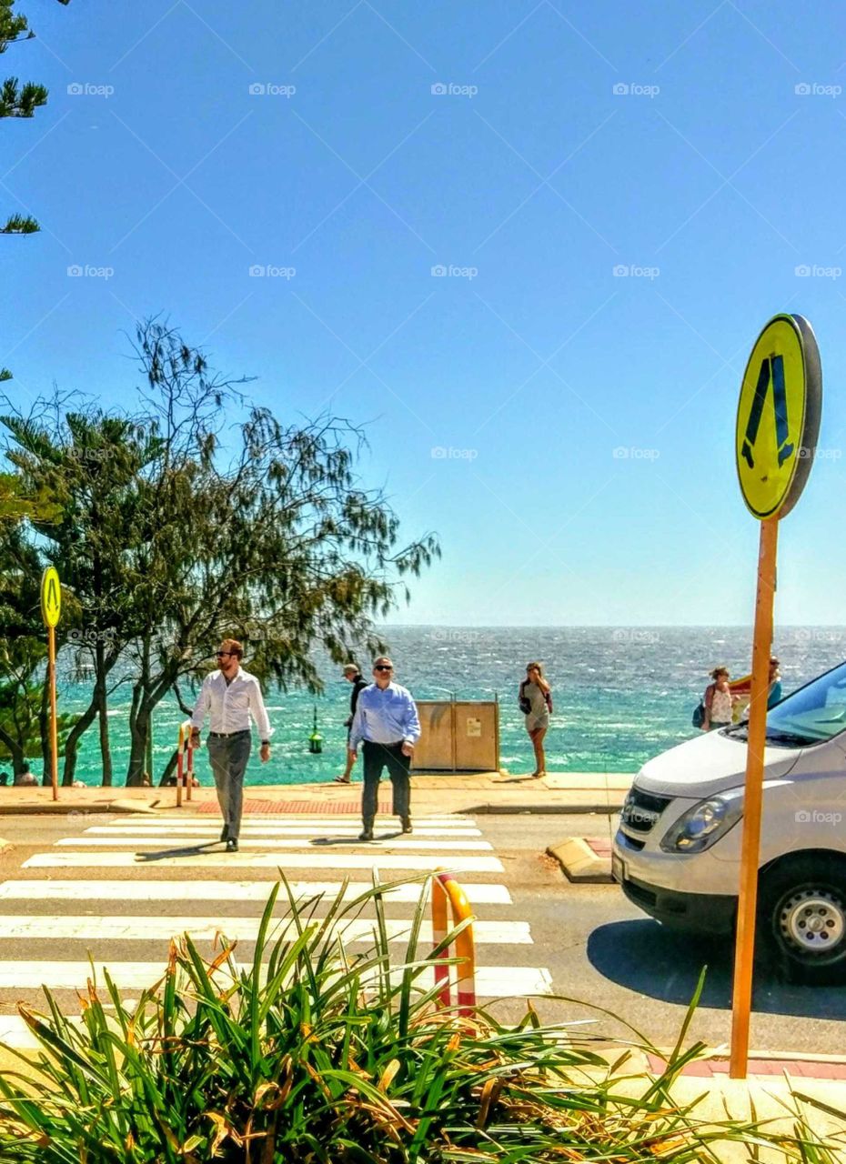 Pedestrian crossing!