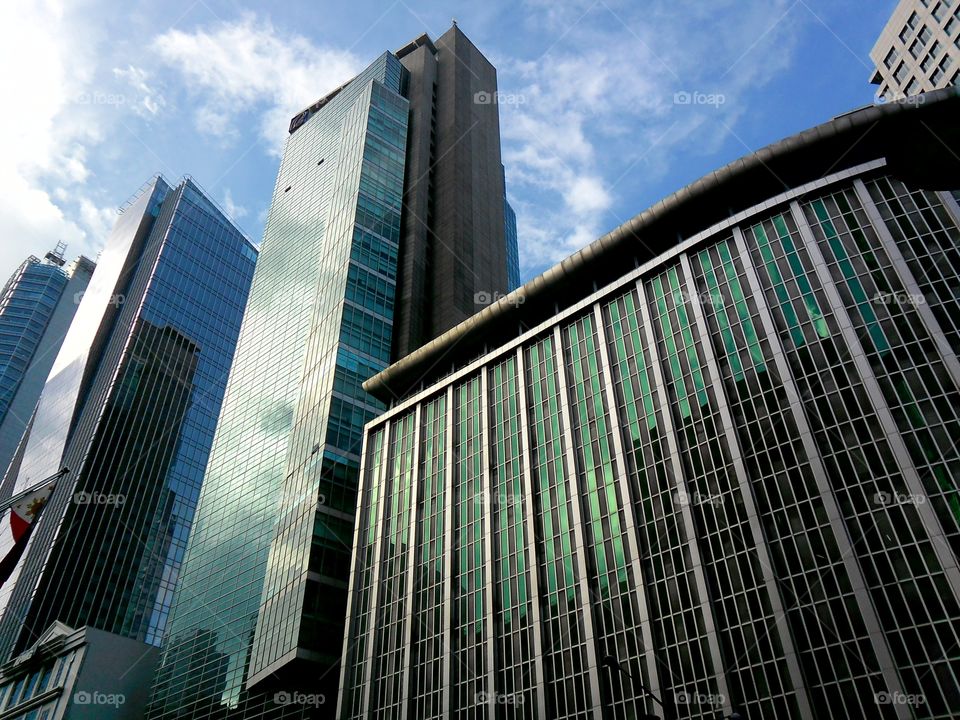 buildings and skyscrapers. buildings and skyscrapers in makati city philippines