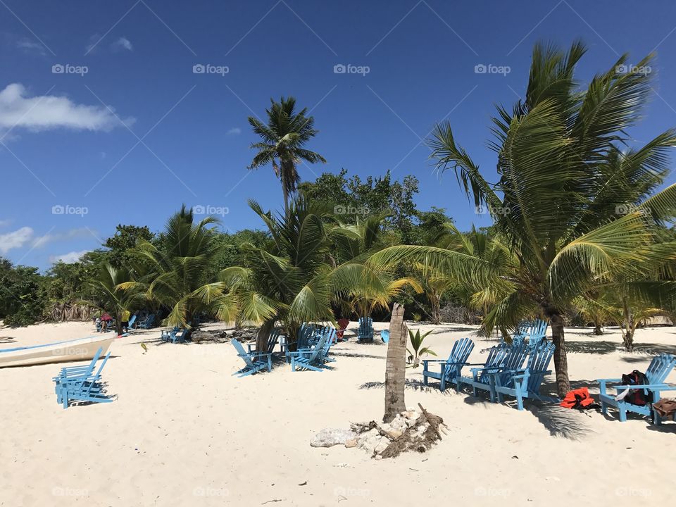 Beachside resort in the Caribbean 