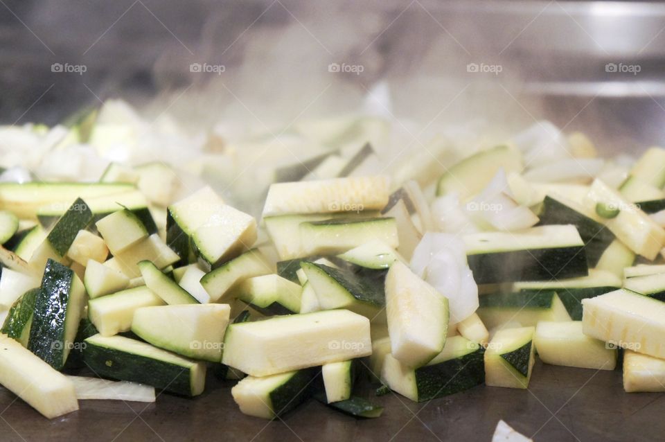 Zucchini & Onions 
