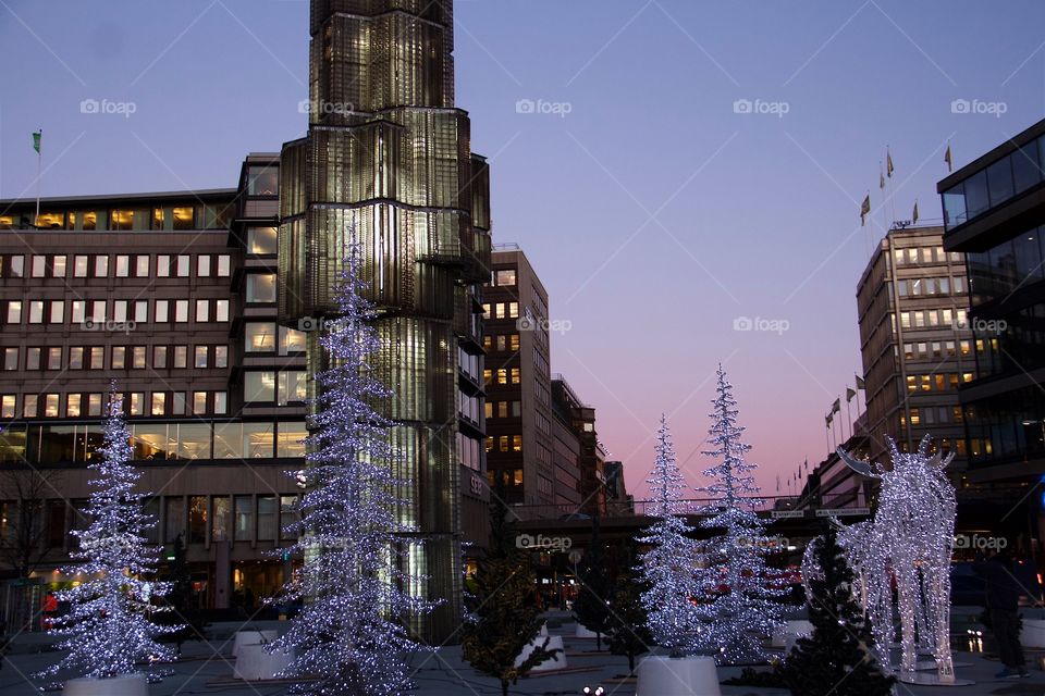 Christmas decoration in Stockholm, Sweden 