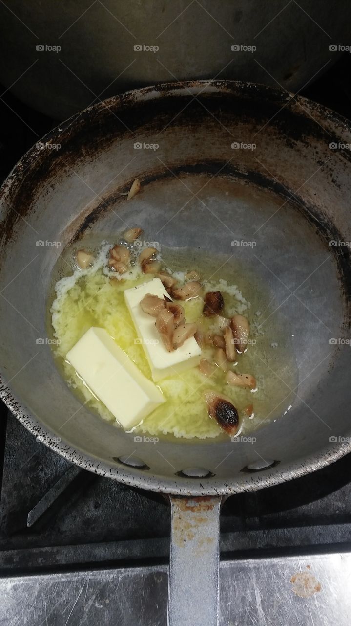 roasted garlic and butter