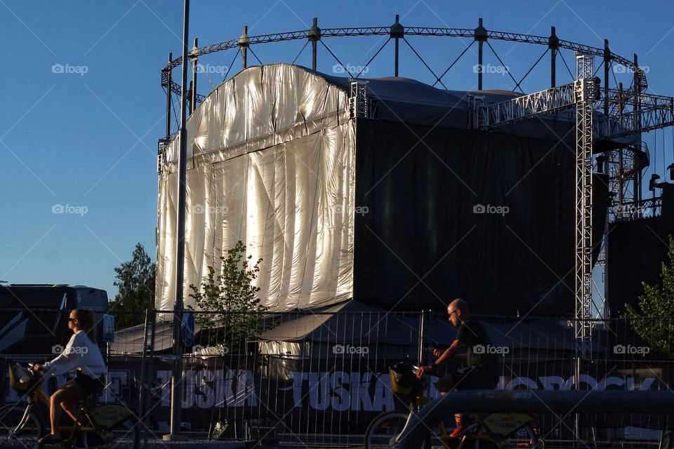 Shot 666: Some people like cycling on a hot summer day others roasting themselves at Tuska (Agony) metal festival at Hellsinki, Finland🤘