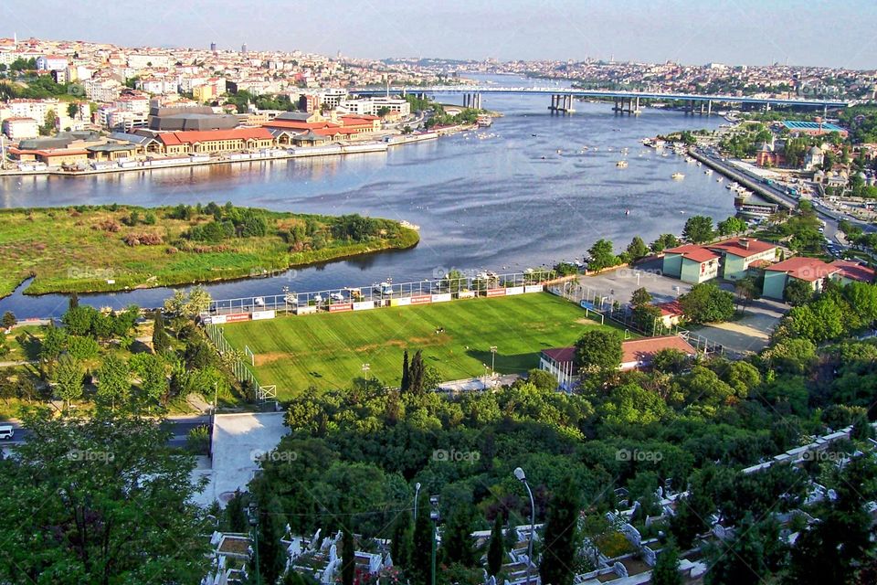 High angle view of istanbul