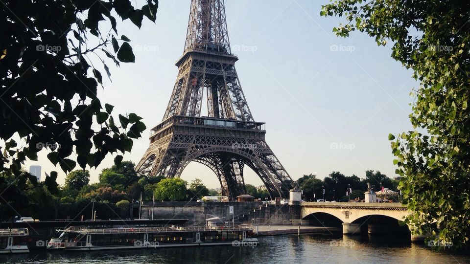Eiffel Tower from across the River Siene