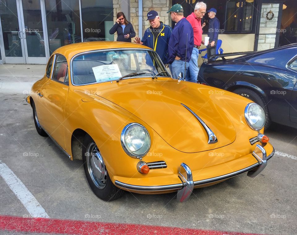 Auto show in the Texas Hill Country - at the Hill Country Galleria In AUSTIN Texas  - not only Doc Hollywood drives the famous Porsche 