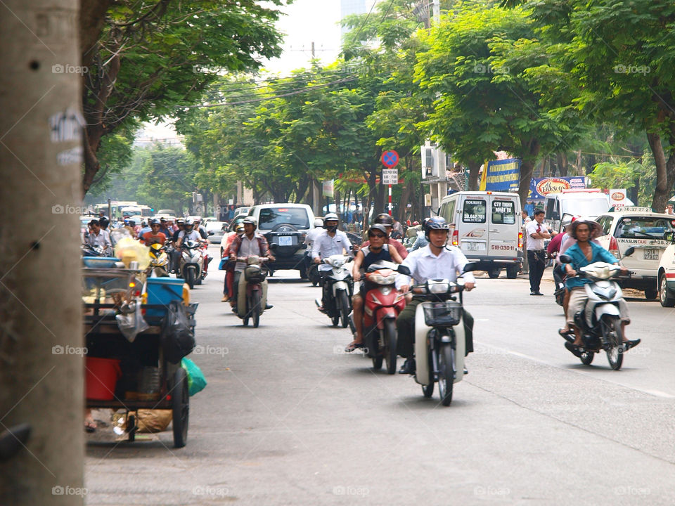 Street chaos in Vietnam