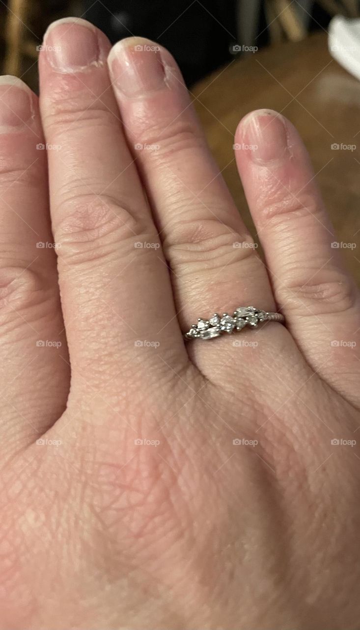 New sterling silver ring, from charmed scented candle, size 8!