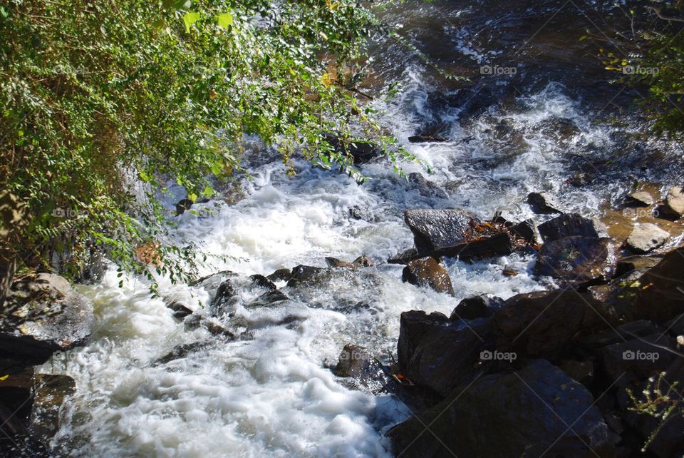 River flowing over rocks