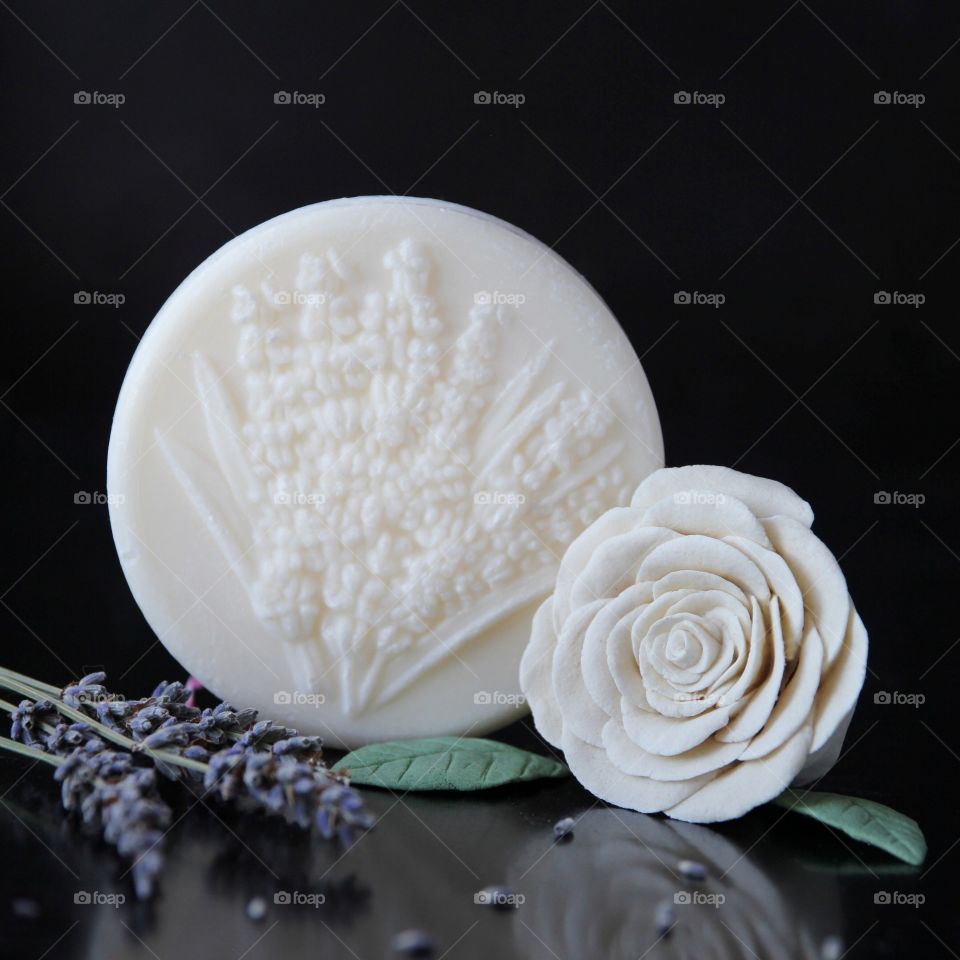 Soap and Beautiful flowers