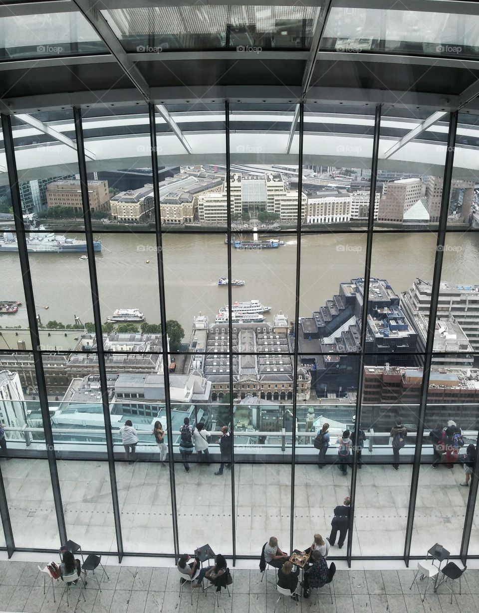 "River view" (london) from Sky Gardens.