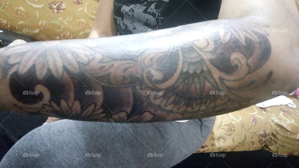 tattoo on wife's forearm