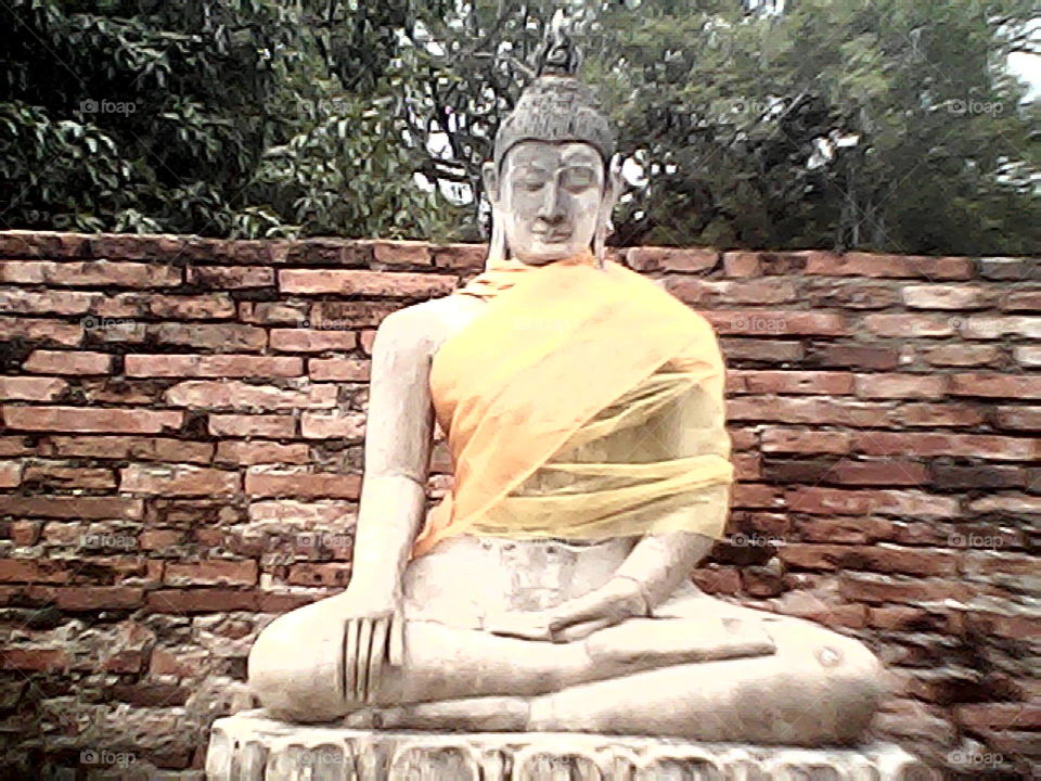 Buddha temple in ayuthaya