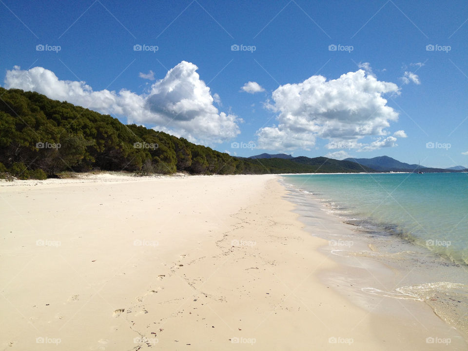 beach white water sand by iggysilva