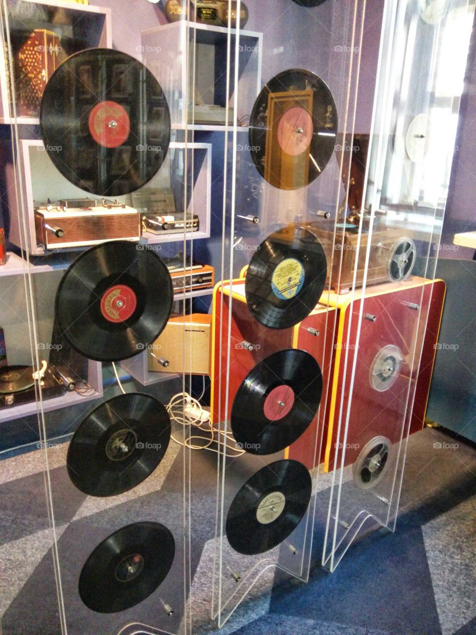 Old vinyl records music