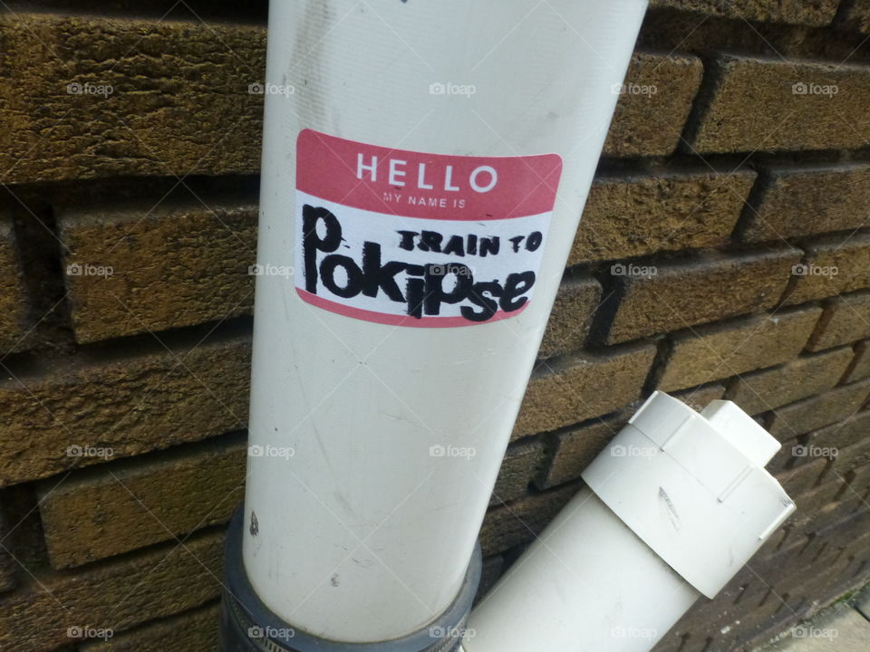 "TRAIN TO Pokipse" Graffiti