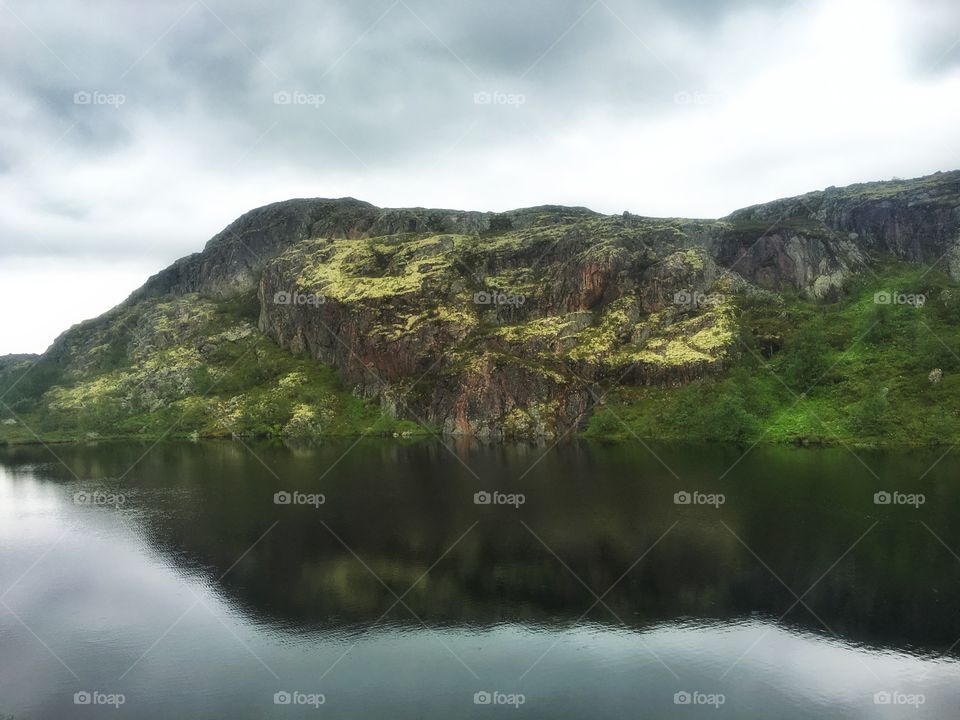 River landscapes in Russian tundra 