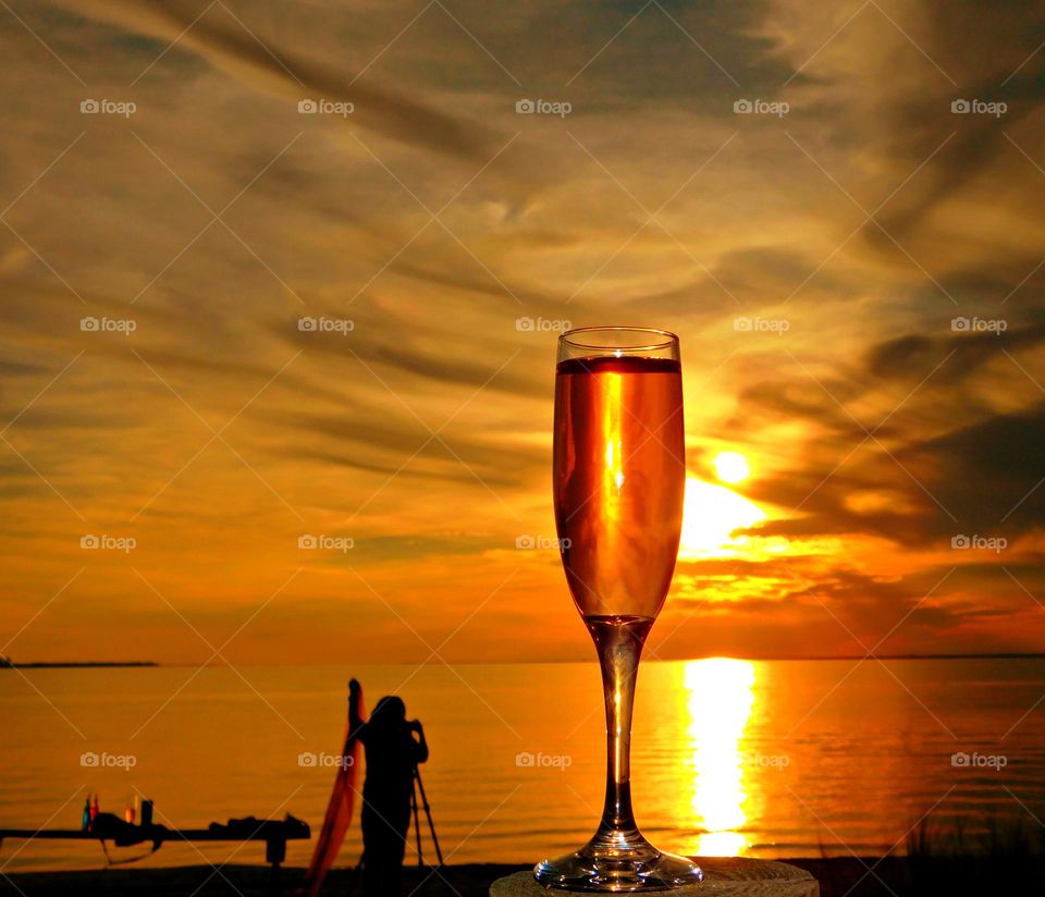 Liquids are cool - different liquids in different states and different situations - Wine at sunset