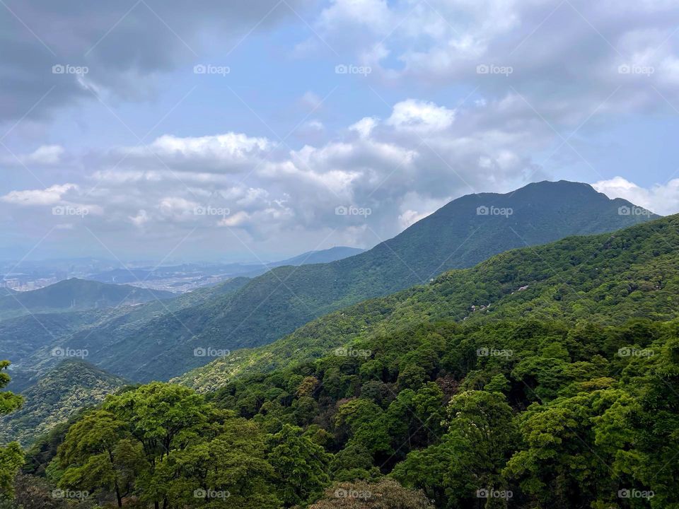 blue sky and white clouds