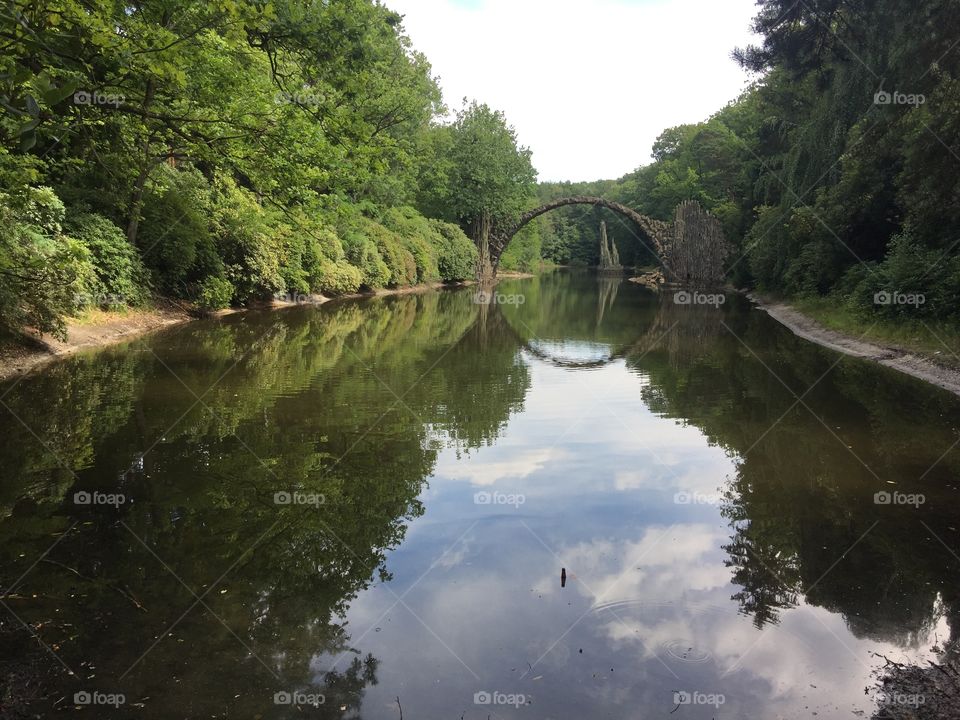 Devil’s Bridge in Kromlau, Germany 