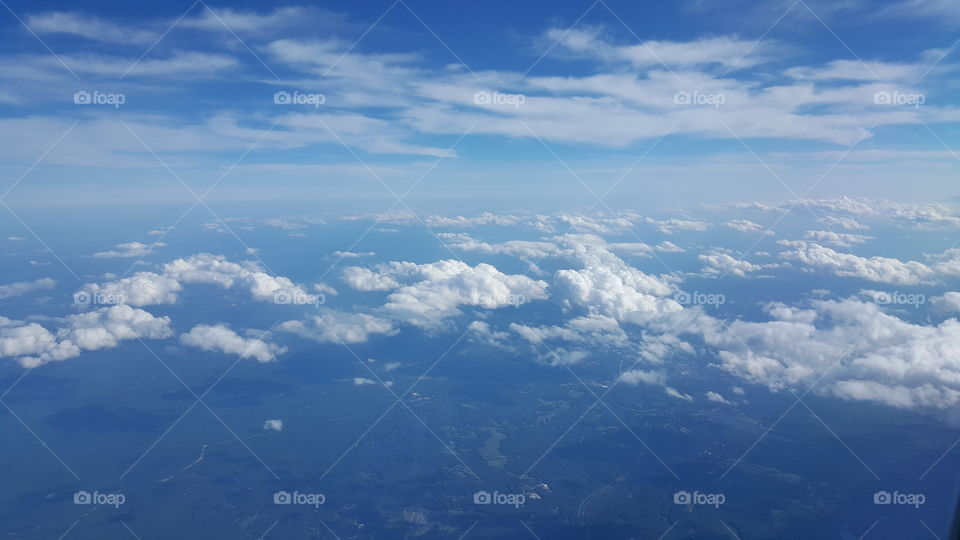 clear skies. view from my plane