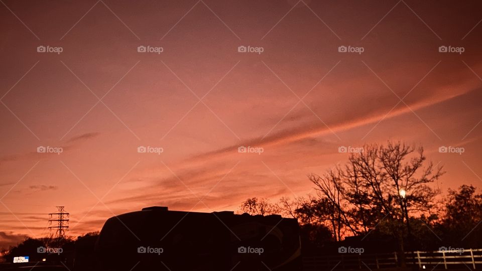 Beautiful Night coming in evening colors are being spread all over the sky. 