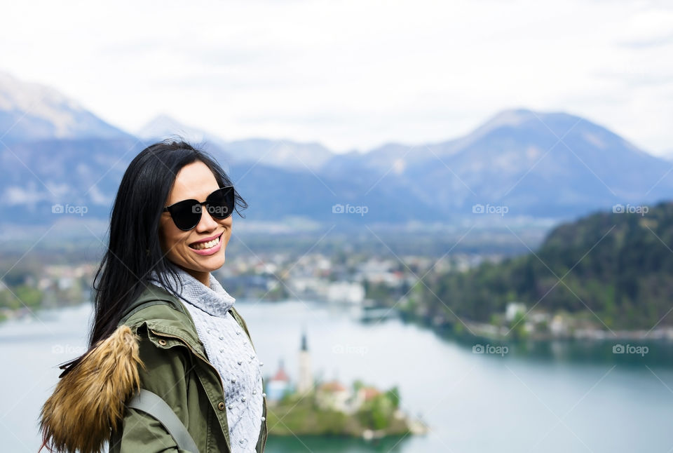 Portrait of smiling woman