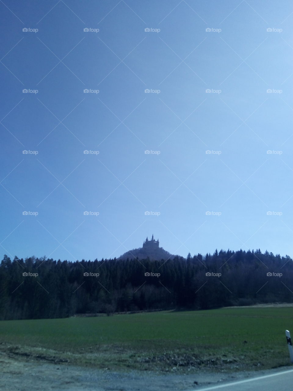 Old castle on the mountain