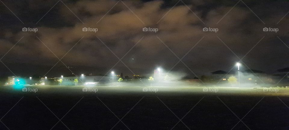 brouillard sur la lumière à Yverdon