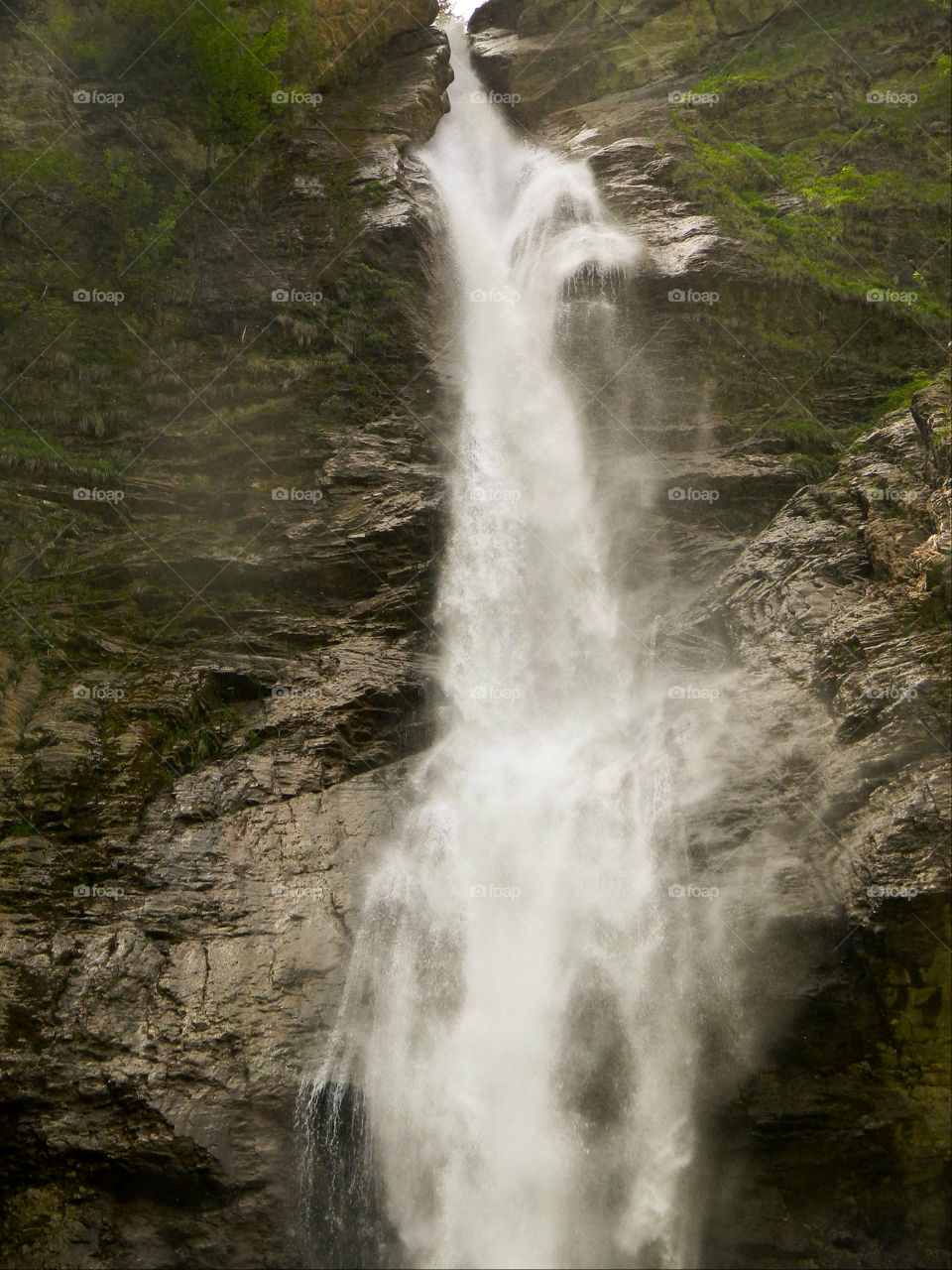 waterfall outdoor mountain