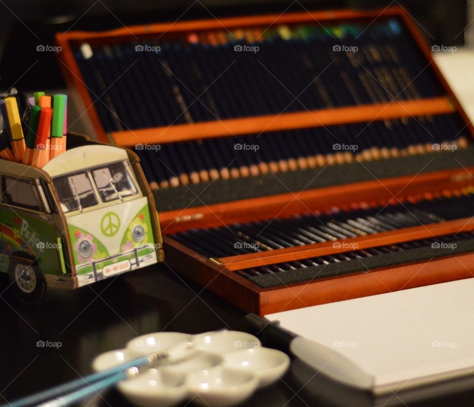 Watercolours and being creative! 