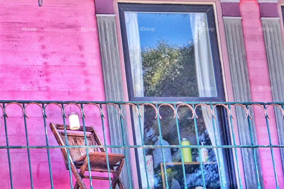 Pink porch 