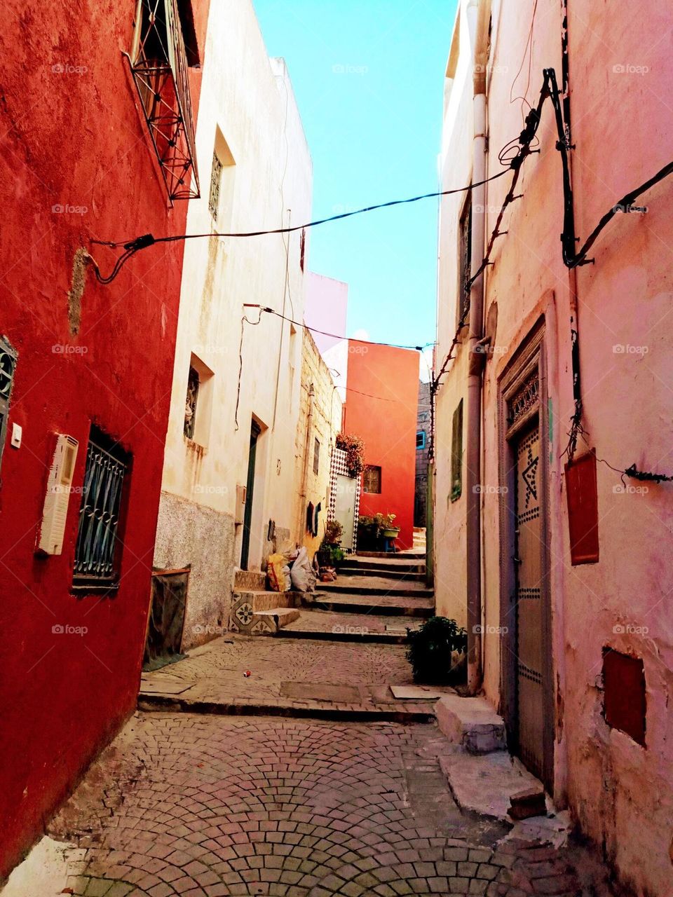 Ancien alleys in Bhalil village of morocco