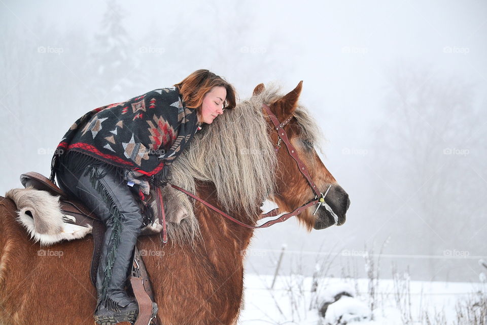 Girl and her horse