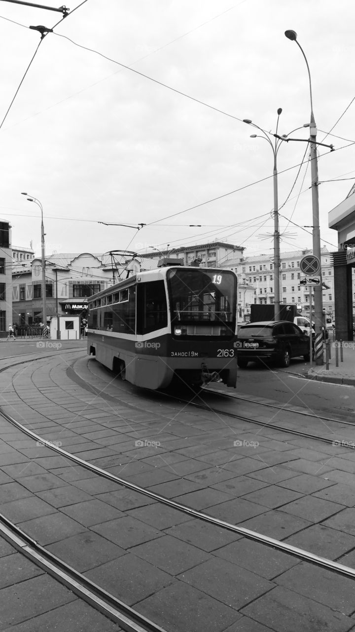 Street car in Moscow