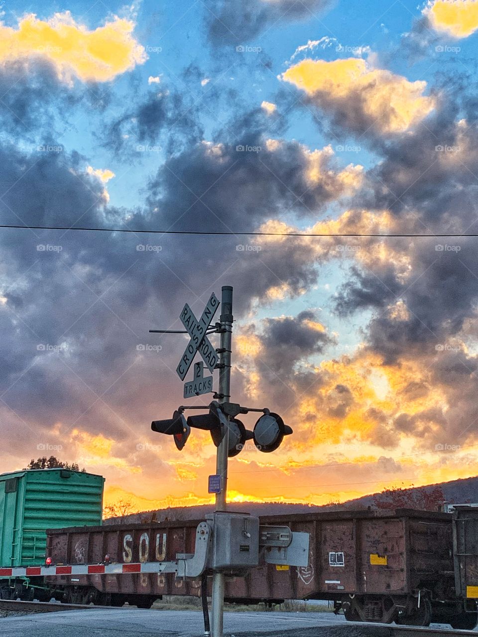 Sunset on the Tracks