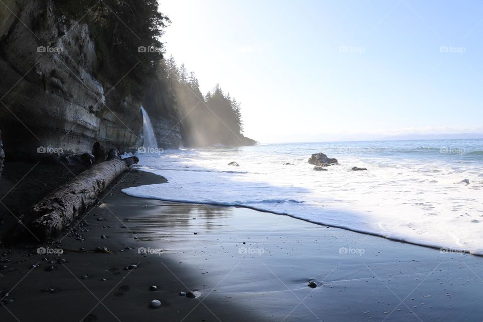 Mystic beach - popular campsite and west coast trail